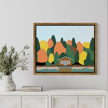 Load image into Gallery viewer, Autumn by the Lake - Original Painting 20 x 16"