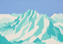 Load image into Gallery viewer, Bietschorn – Original Abstract Mountain Painting 14 x 10 inches
