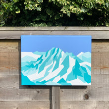 Load image into Gallery viewer, Bietschorn – Original Abstract Mountain Painting 14 x 10 inches
