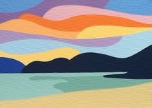 Load image into Gallery viewer, Evening at Long Beach - Original Painting 14 x 10"