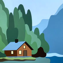 Load image into Gallery viewer, Lakeside Morning - Original Painting 16 x 16"