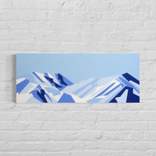 Load image into Gallery viewer, Mammoth Mountain – Original Abstract Acrylic Painting 20 x 8 inches