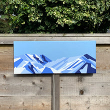 Load image into Gallery viewer, Mammoth Mountain – Original Abstract Acrylic Painting 20 x 8 inches
