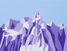 Load image into Gallery viewer, Mount Muir – Original Abstract Acrylic Painting 18 x 14 inches