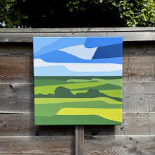 Load image into Gallery viewer, Over the Fields No.2 - Original Painting 16 x 16"