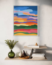 Load image into Gallery viewer, Sunset Over the Wild Flower Meadow - Original Painting 16 x 20"