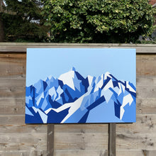 Load image into Gallery viewer, Serles, Stubai Alps – Original Abstract Acrylic Painting 20 x 30 inches