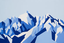 Load image into Gallery viewer, Serles, Stubai Alps – Original Abstract Acrylic Painting 20 x 30 inches