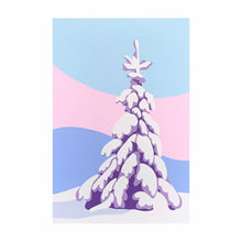 Load image into Gallery viewer, Snowy Tree in the Alpenglow - Original Winter Painting 20 x 30"