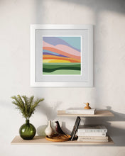 Load image into Gallery viewer, Sunset Over the Winter Fields – Fine Art Print 8x8"
