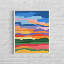 Load image into Gallery viewer, Sunset Over the Wild Flower Meadow - Original Painting 16 x 20"