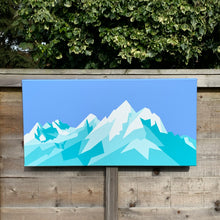 Load image into Gallery viewer, Tetons – Original Abstract Acrylic Painting 24 x 12 inches