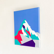Load image into Gallery viewer, Mount Everest abstract geometric painting 25x30cm