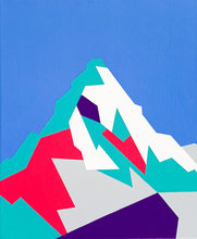 Load image into Gallery viewer, Mount Everest abstract geometric painting 25x30cm