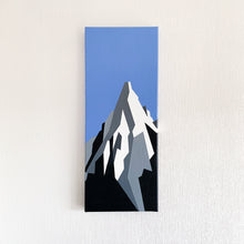Load image into Gallery viewer, Aiguille du Dru original painting, acrylic on canvas 20x50cm