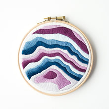 Load image into Gallery viewer, Aiguille du Midi Topography Map Embroidery