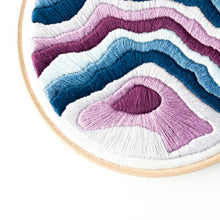 Load image into Gallery viewer, Aiguille du Midi Topography Map Embroidery