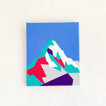 Load image into Gallery viewer, Mount Everest abstract geometric painting 25x30cm