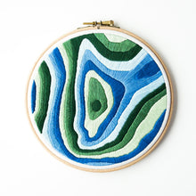 Load image into Gallery viewer, Balckcomb mountain topography embroidery