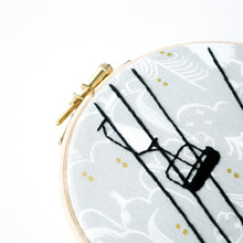 Load image into Gallery viewer, Ski Chair Lift Silhouette Embroidery