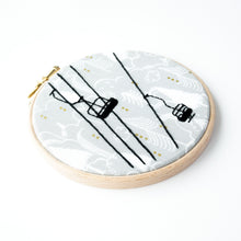 Load image into Gallery viewer, Ski Chair Lift Silhouette Embroidery