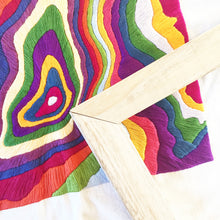 Load image into Gallery viewer, Mam Tor topographic map embroidery 14x10"