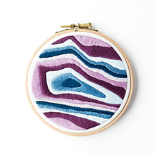 Load image into Gallery viewer, Mount Aspiring/ Tititea Topography Map Embroidery