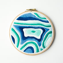 Load image into Gallery viewer, Mount Edith Cavell Topographic Map Embroidery