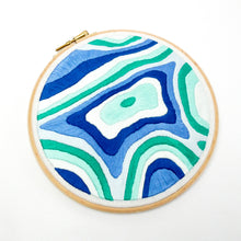 Load image into Gallery viewer, Mount Edith Cavell Topographic Map Embroidery