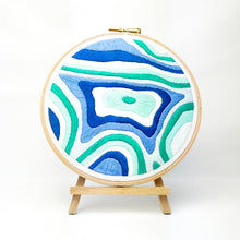 Load image into Gallery viewer, Mount Edith Cavell Topographic Map Embroidery