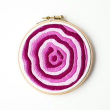 Load image into Gallery viewer, Mount Fuji hand embroidered topography map by Snowbird Artworks