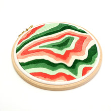 Load image into Gallery viewer, Mount Robson Topographic Map Embroidery