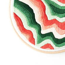 Load image into Gallery viewer, Mount Robson Topographic Map Embroidery