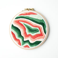 Load image into Gallery viewer, Mount Robson Topographic Map Embroidery