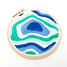 Load image into Gallery viewer, Mount Temple Topographic Map Embroidery