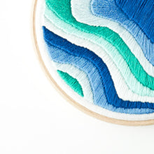Load image into Gallery viewer, Mount Temple Topographic Map Embroidery