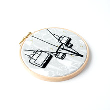 Load image into Gallery viewer, Mountain Chairlift Silhouette Embroidery