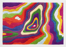 Load image into Gallery viewer, Mam Tor topographic map embroidery 14x10"