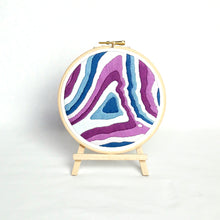 Load image into Gallery viewer, Pen y Fan embroidered mountain topography  map