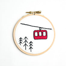 Load image into Gallery viewer, Ski gondola embroidery