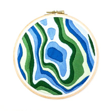 Load image into Gallery viewer, Whistler mountain contour line embroidery