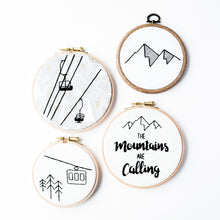Load image into Gallery viewer, The mountains are calling embroidery set