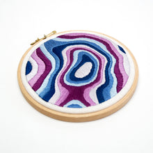 Load image into Gallery viewer, Three Sisters, Alberta mountain Topography Map Embroidery Collection