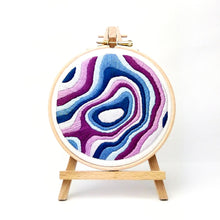 Load image into Gallery viewer, Three Sisters, Alberta mountain Topography Map Embroidery Collection