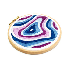 Load image into Gallery viewer, Three Sisters, Alberta mountain Topography Map Embroidery Collection