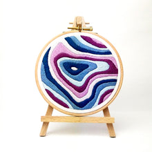 Load image into Gallery viewer, Three Sisters, Alberta mountain Topography Map Embroidery Collection