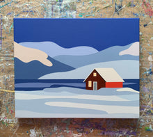 Load image into Gallery viewer, Arctic Sunset - Original Painting 20 x 16"
