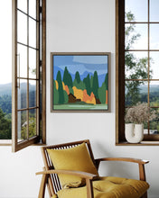 Load image into Gallery viewer, Autumn At The Cabin - Original Painting 16 x 16&quot;
