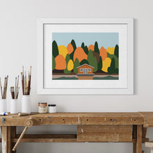Load image into Gallery viewer, Autumn By The Lake – Fine Art Print A4
