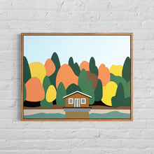 Load image into Gallery viewer, Autumn by the Lake - Original Painting 20 x 16"
